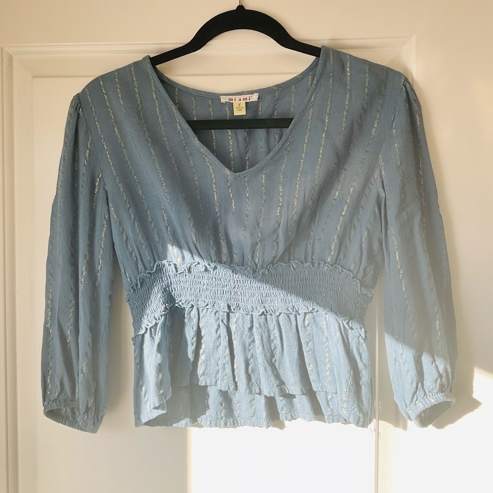 Francescas cropped 3/4 shirt